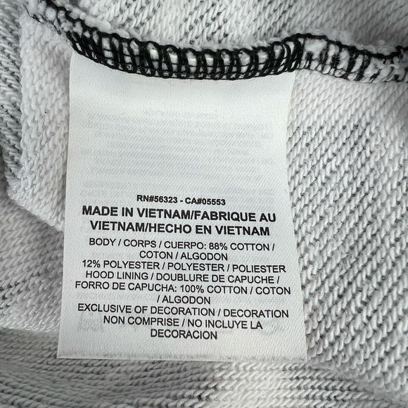 Nike Vtg‎ Swoosh Hoodie Sz L Black White All Over Print Full Zip Y2K Blue Tag - Picture 8 of 14